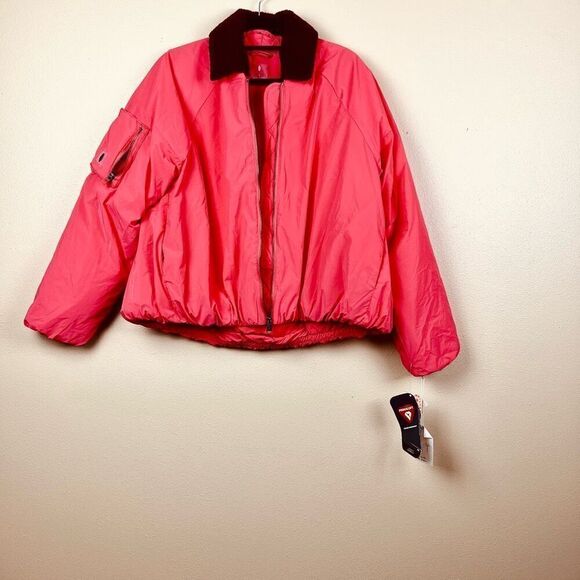 NWT Free People Movement Jacket Outpost Bomber Puffer Cherry Tomato - Picture 6 of 10